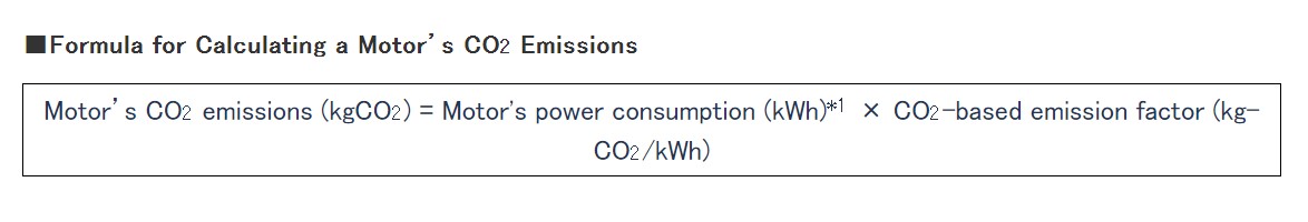 Formula for Calculating a Motor's CO2 Emissions